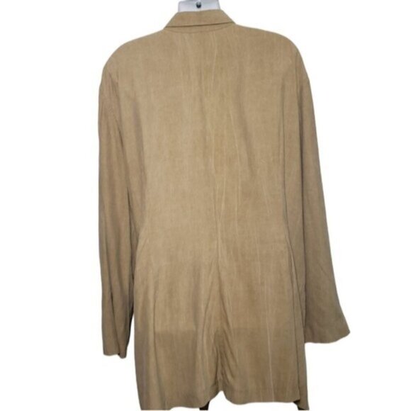 Joseph Ribkoff Bronze Tan Wrap Tunic Blouse Long Sleeve Top Plus Size - Picture 5 of 13